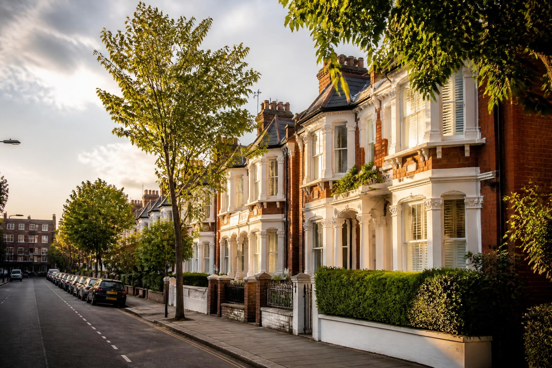 Period residential street in central London